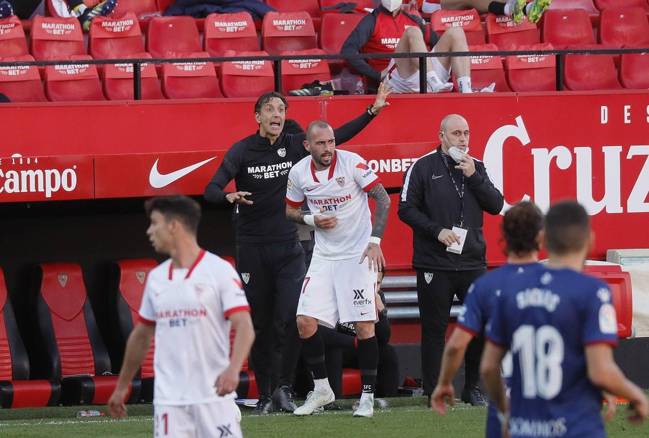 Las mejores imágenes del partido entre el Sevilla F.C. y el Huesca