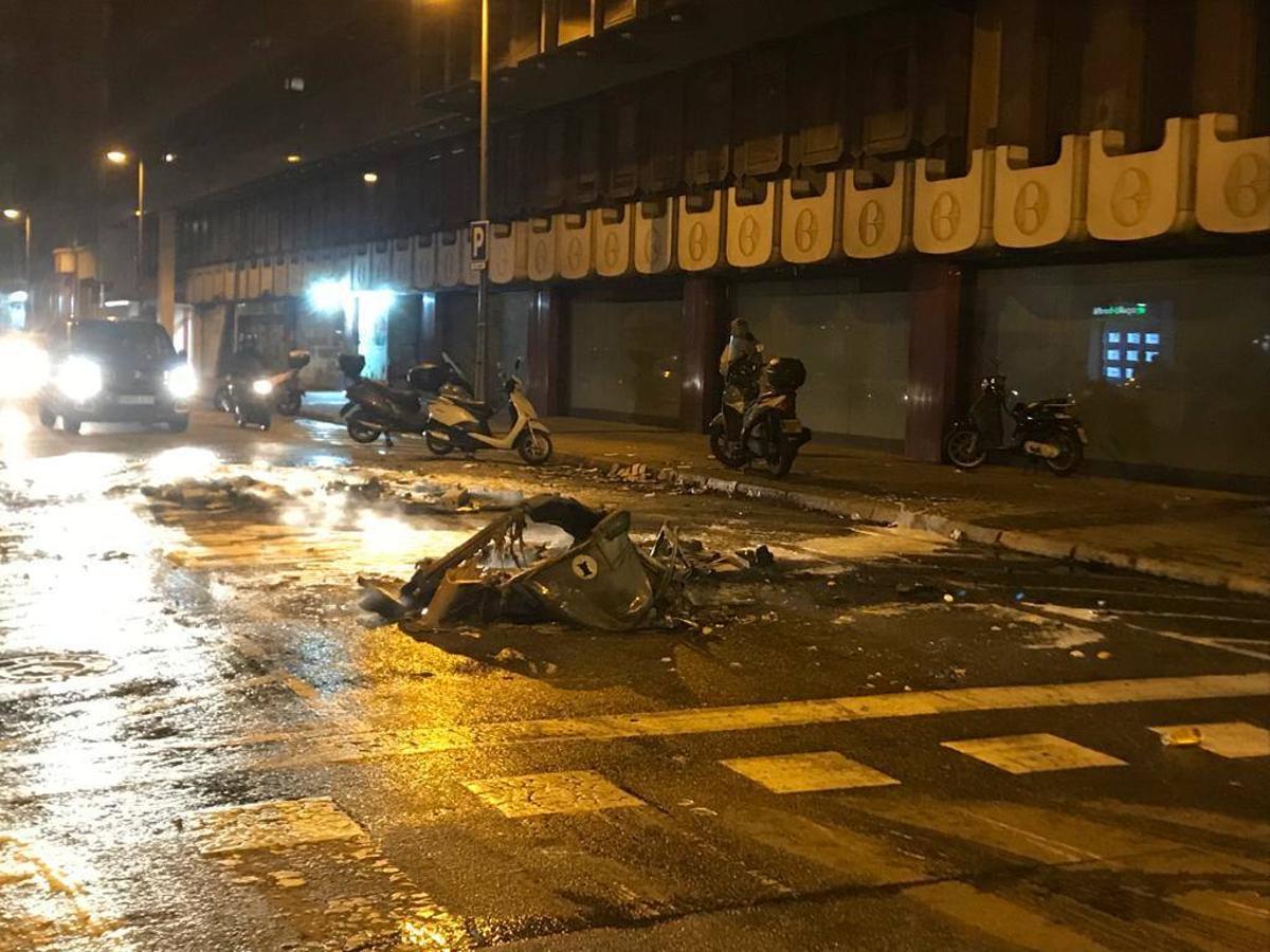 En imágenes: violencia y disturbios en Barcelona en una manifestación en contra de la entrada en prisión de Pablo Hasel