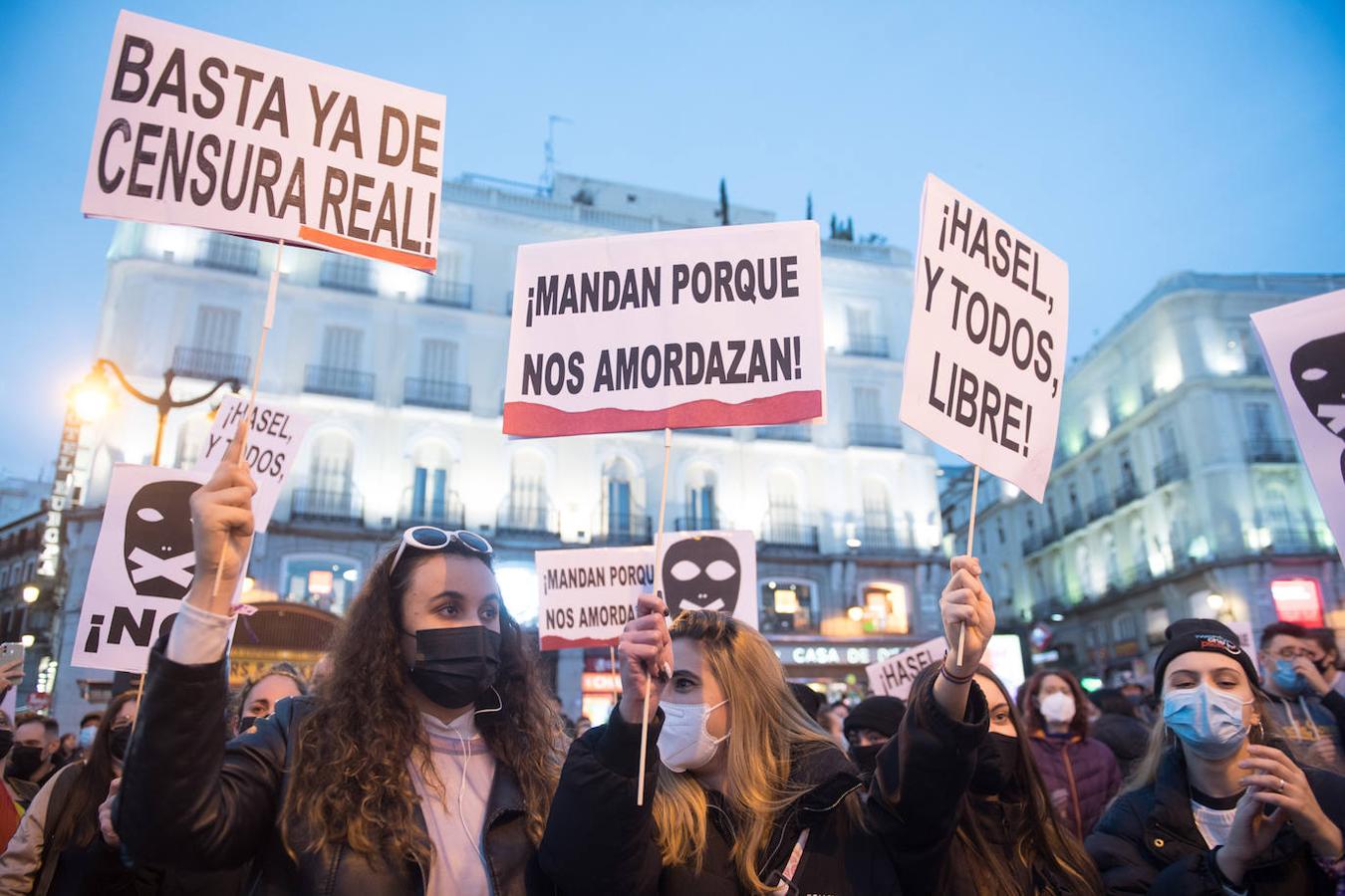 Los disturbios prenden Madrid en las concentraciones en apoyo a Pablo Hasel