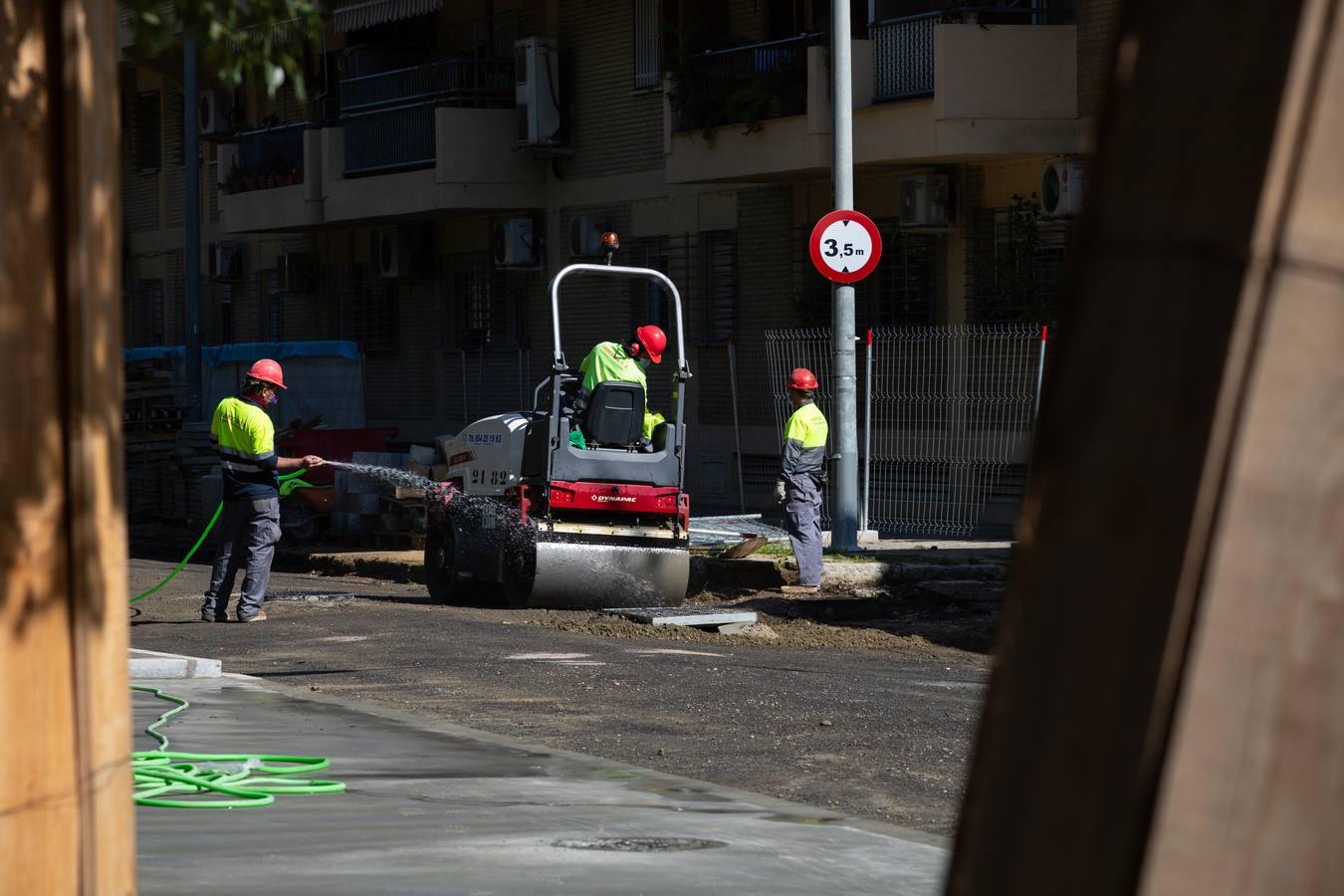 El alcalde visita las obras de Ronda de los Tejares