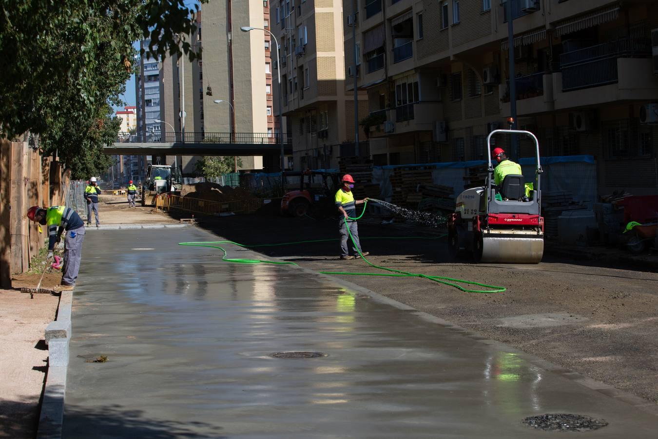 El alcalde visita las obras de Ronda de los Tejares