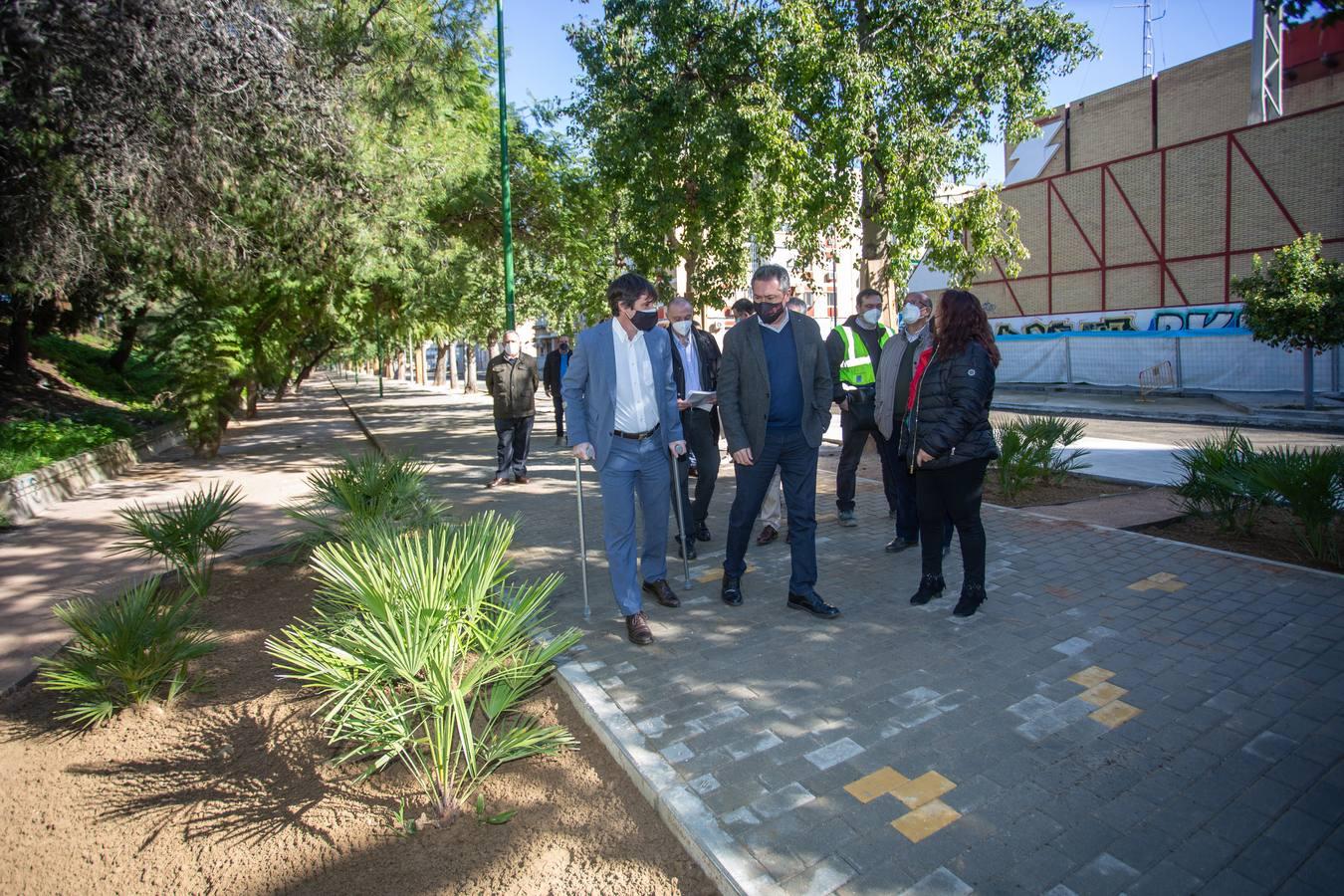 El alcalde visita las obras de Ronda de los Tejares