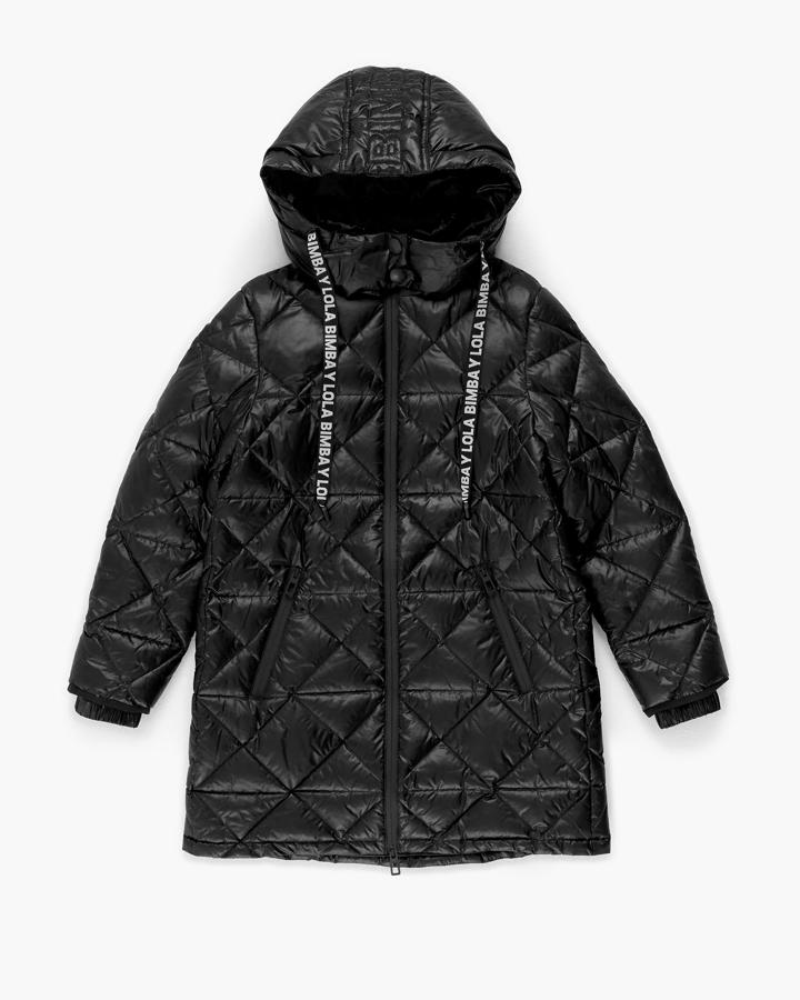 Plumífero deportivo acolchado en color negro de Bimba &amp; Lola (precio: 185€ / antes 265€)