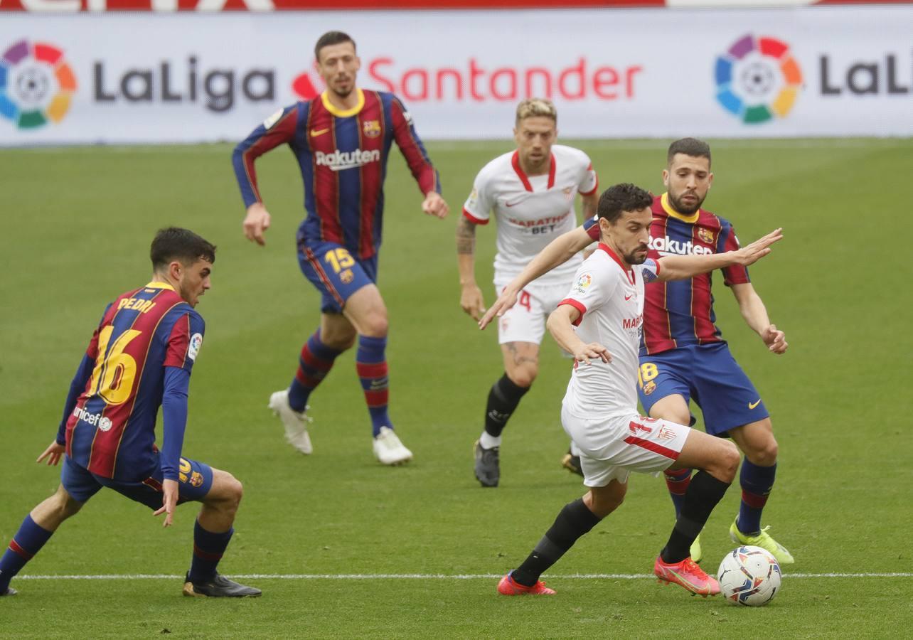 Las mejores imágenes del partido entre el Sevilla F.C. y el Barcelona