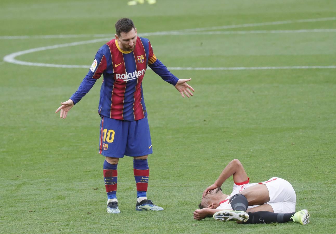 Las mejores imágenes del partido entre el Sevilla F.C. y el Barcelona