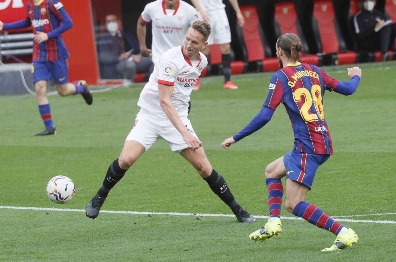 Las mejores imágenes del partido entre el Sevilla F.C. y el Barcelona