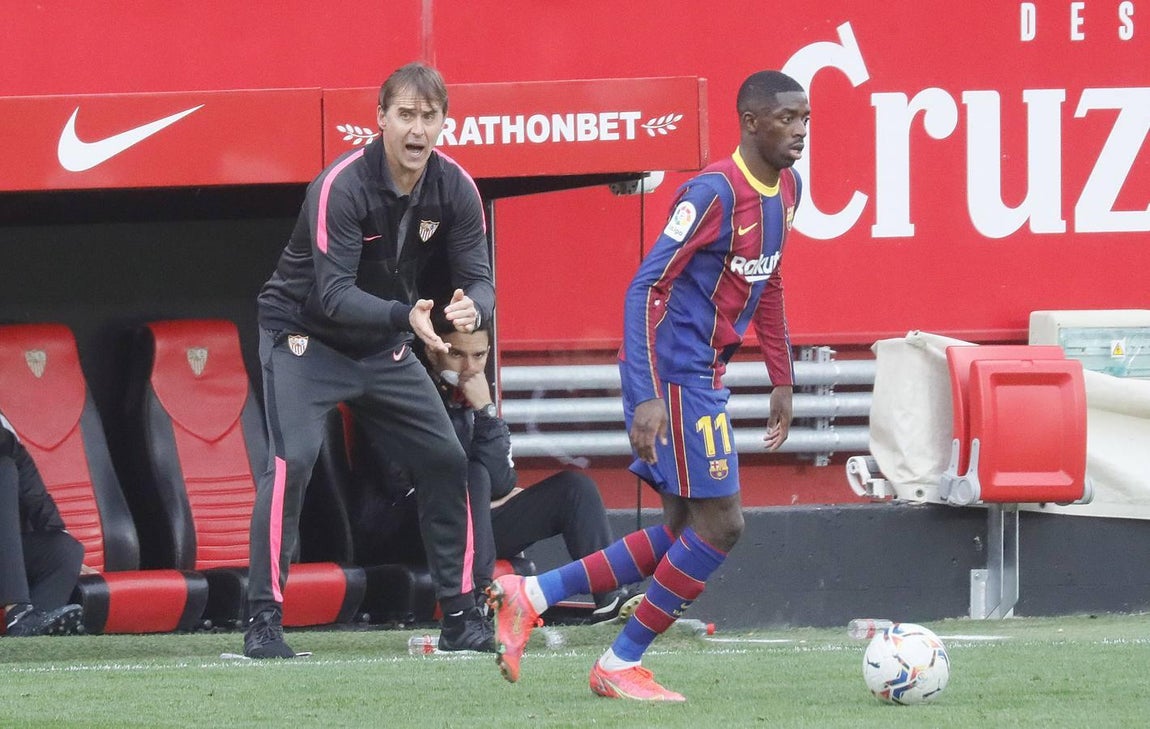 Las mejores imágenes del partido entre el Sevilla F.C. y el Barcelona