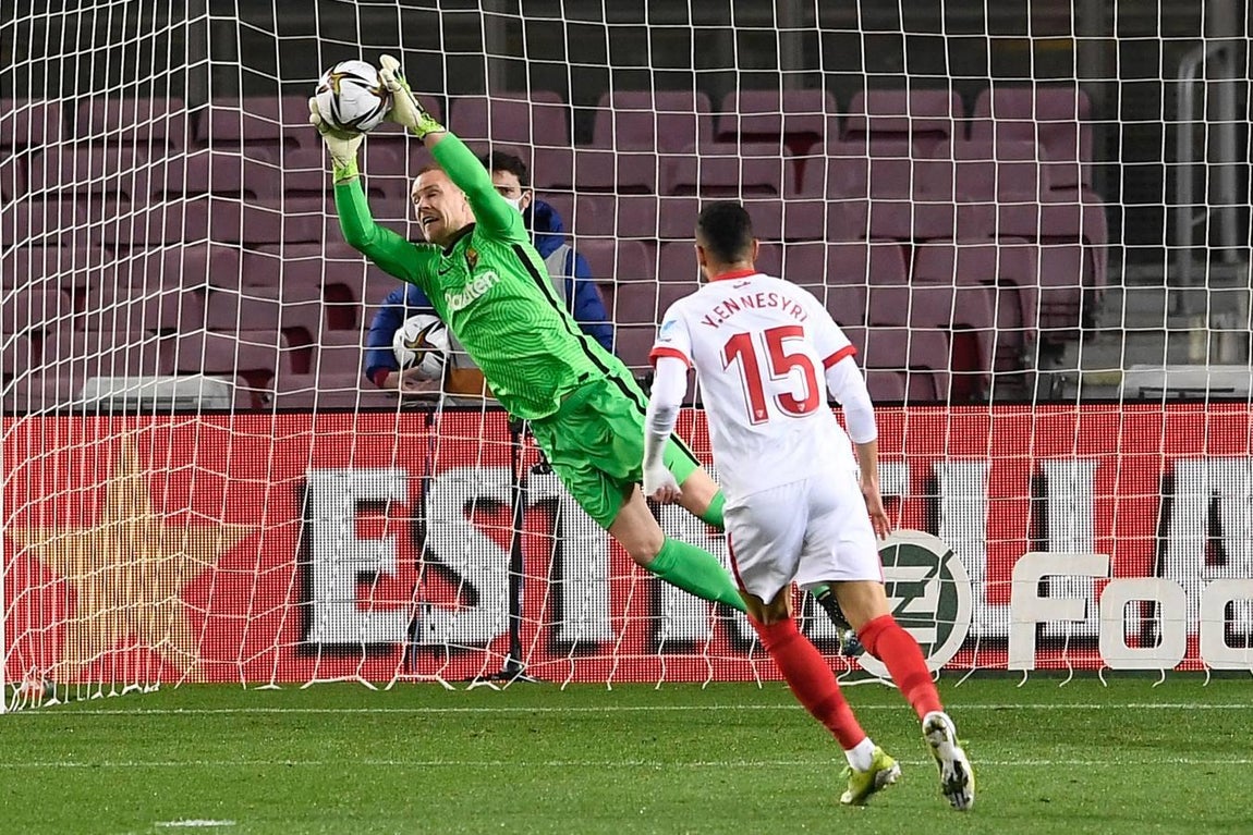 En imágenes, la vuelta de semifinales de la Copa del Rey entre el Barcelona y el Sevilla