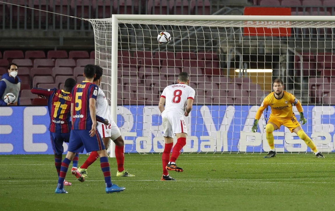 En imágenes, la vuelta de semifinales de la Copa del Rey entre el Barcelona y el Sevilla
