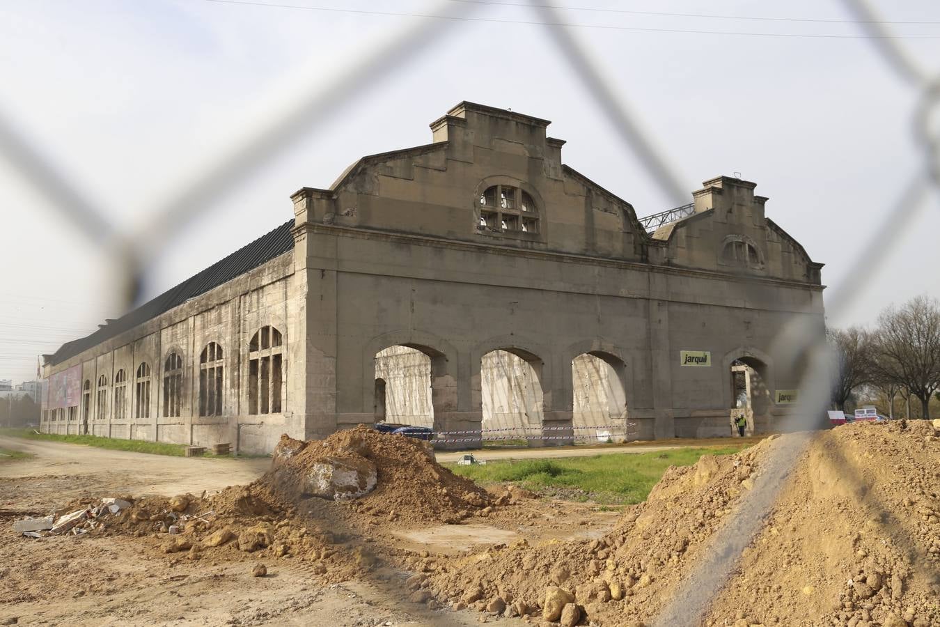 En imágenes, las obras del vivero de empresas de las Naves de Renfe de Sevilla