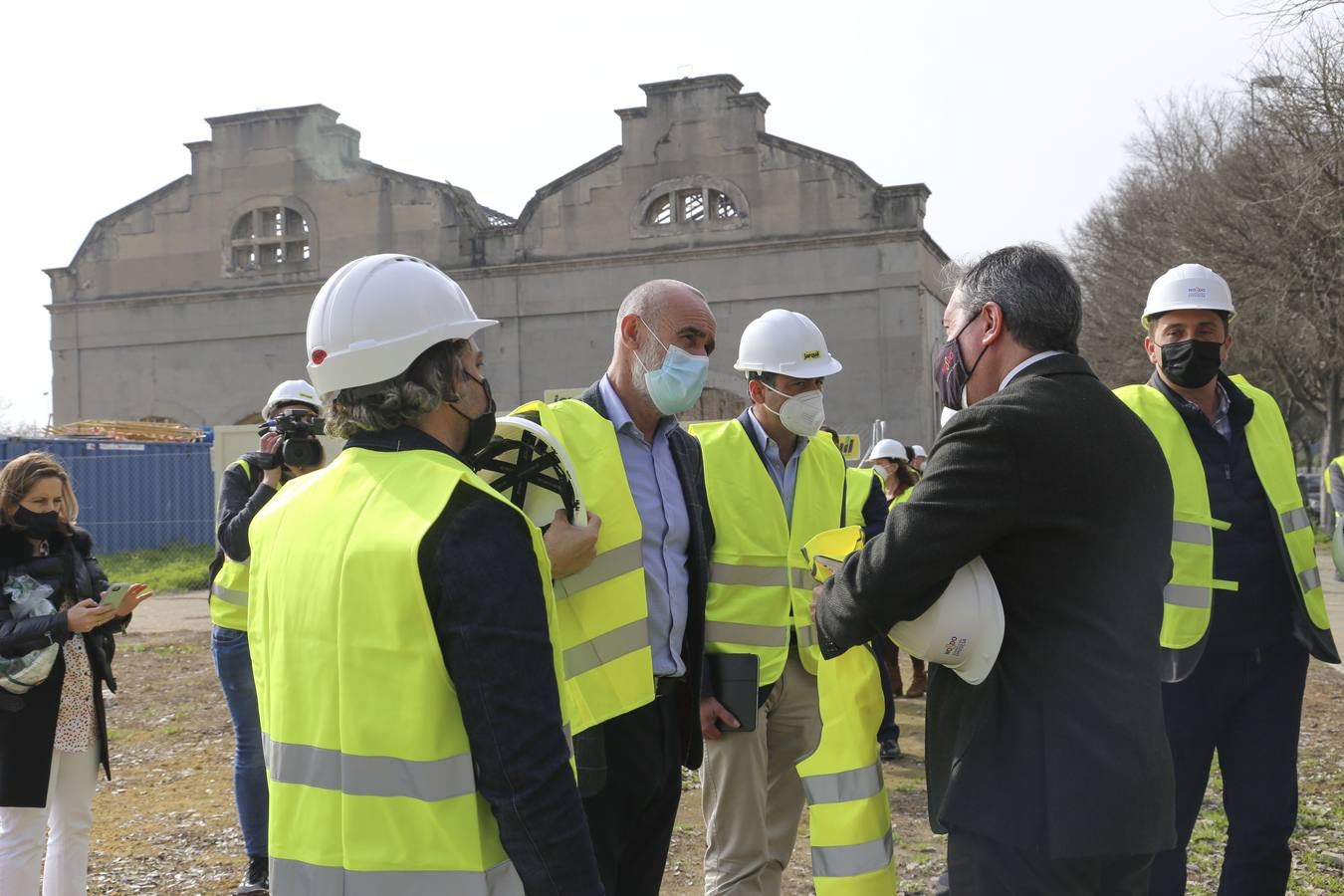 En imágenes, las obras del vivero de empresas de las Naves de Renfe de Sevilla