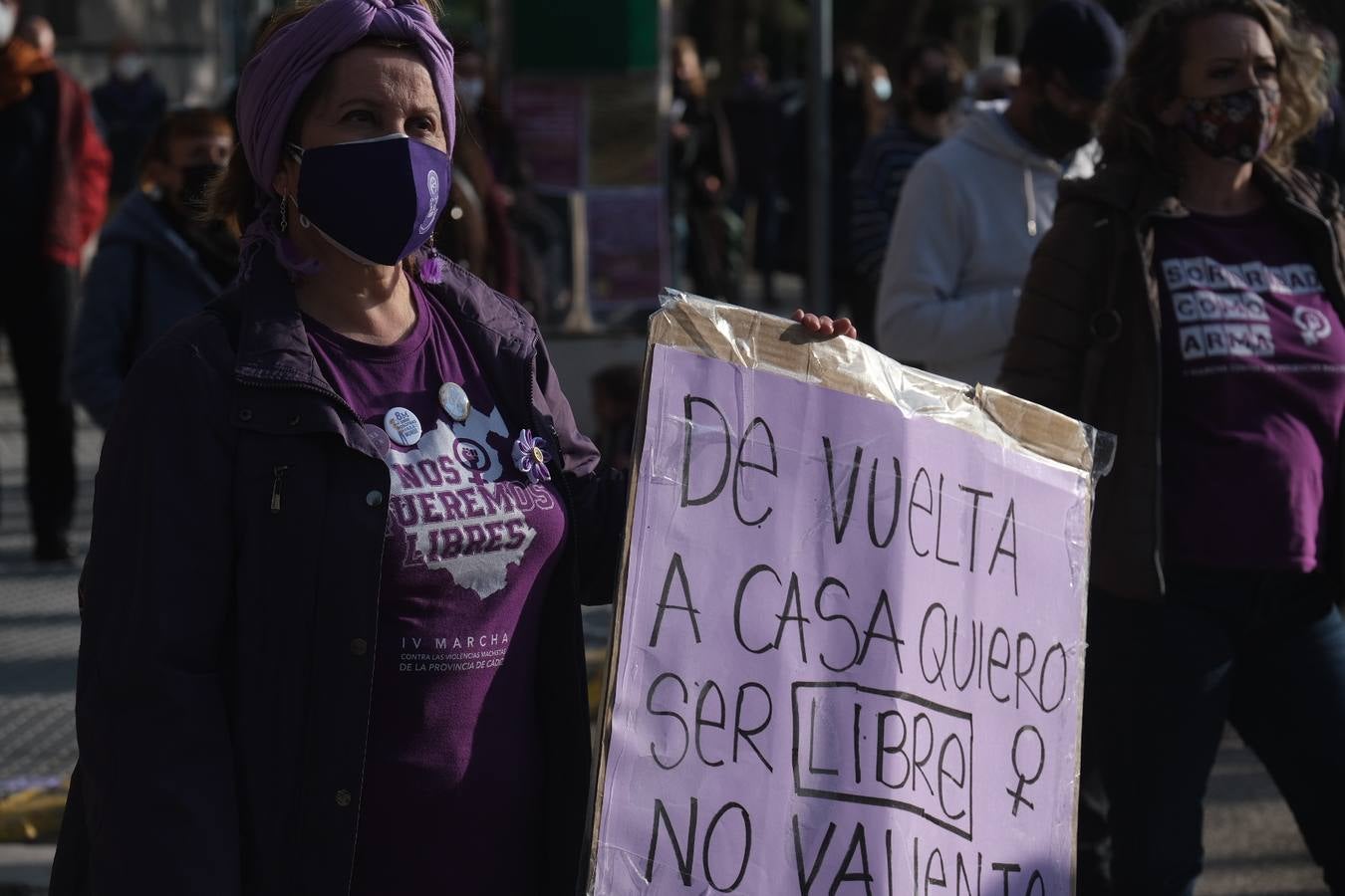 FOTOS: El 8-M, día de la mujer en Cádiz