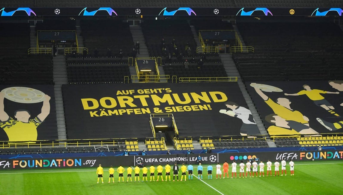 Las mejores imágenes del partido entre el Borussia Dortmund y Sevilla F.C.