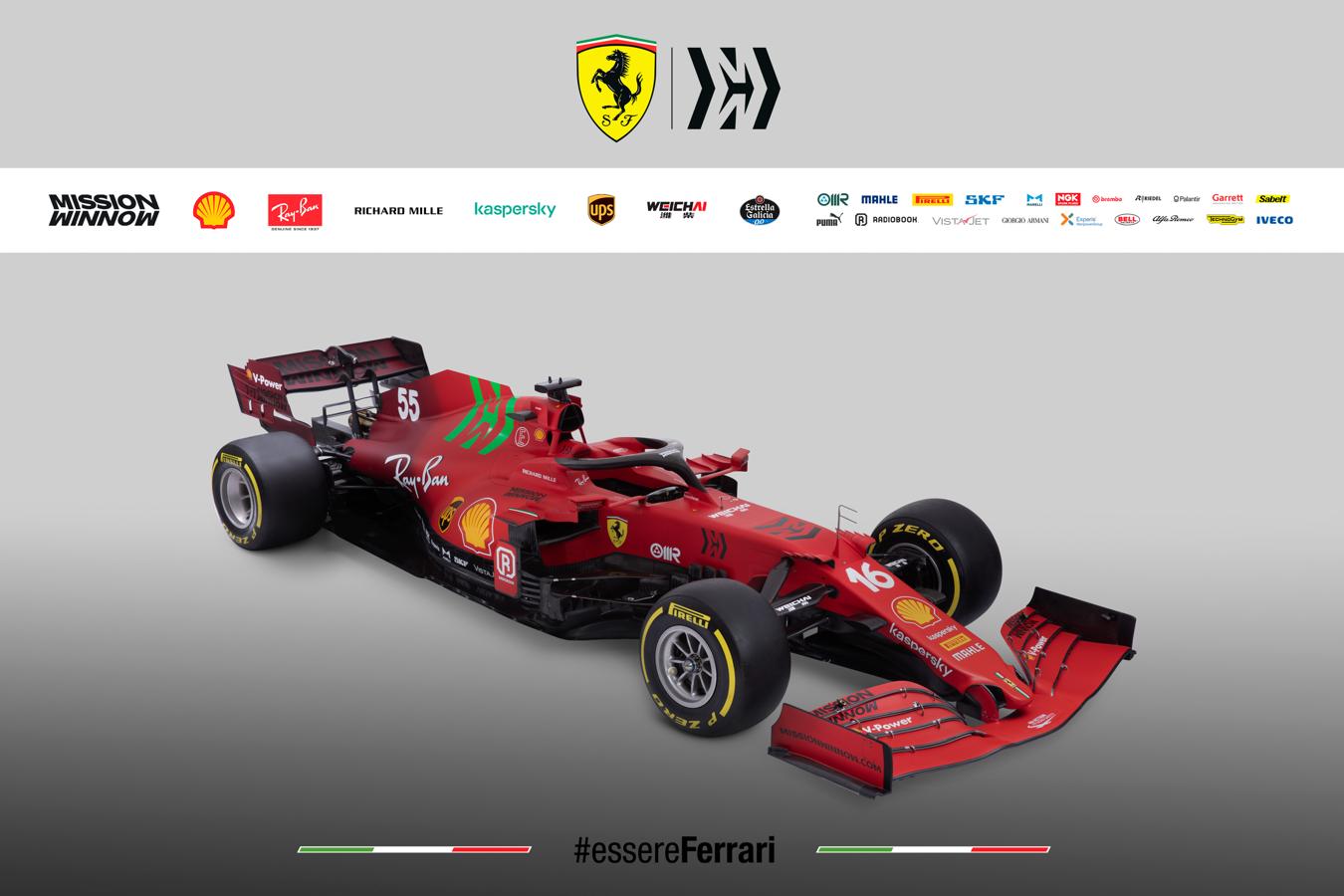 Scuderia Ferrari. Pilotos: Charles Leclerc y Carlos Sainz