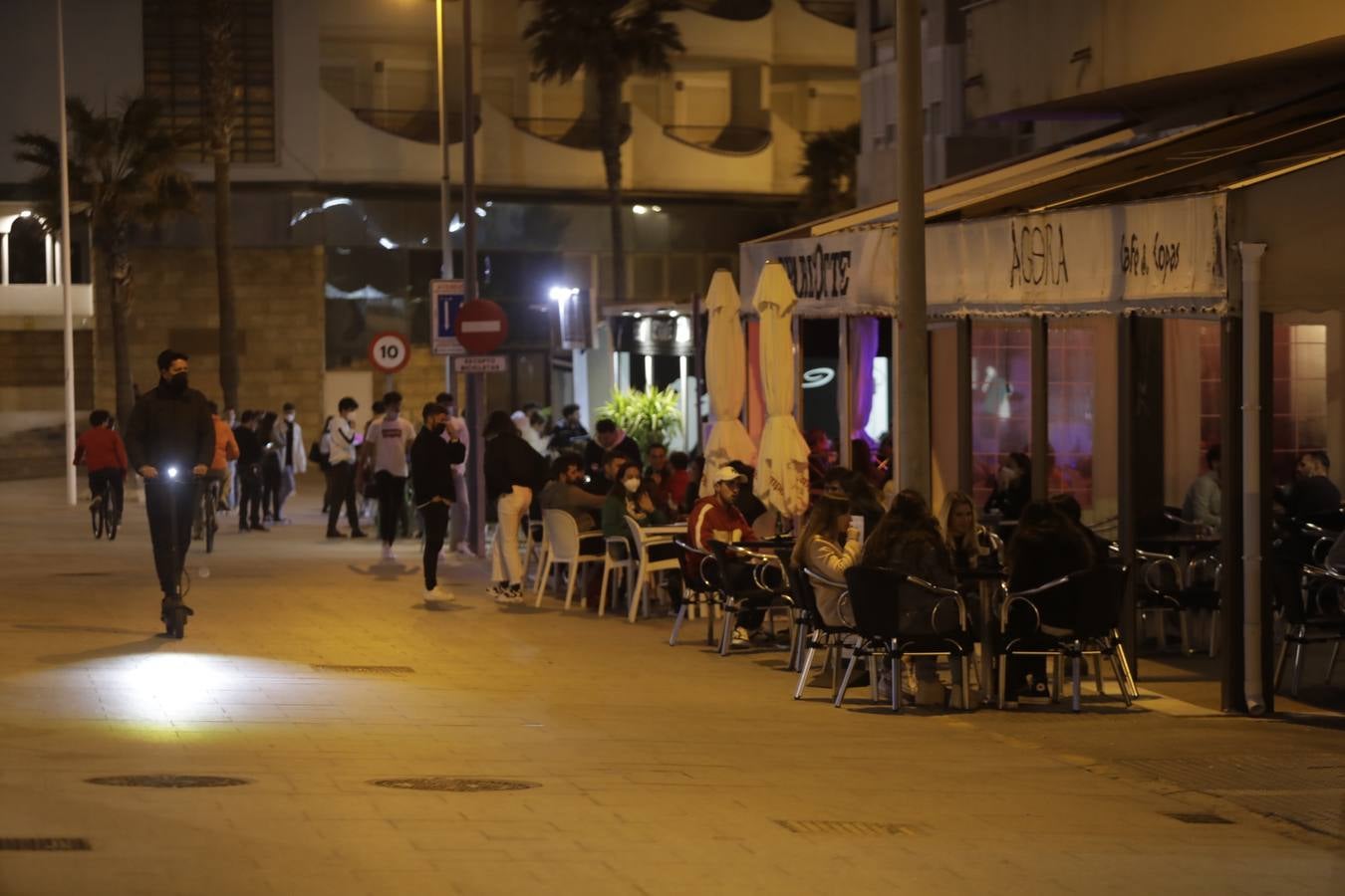 Ambiente en Cádiz capital. 