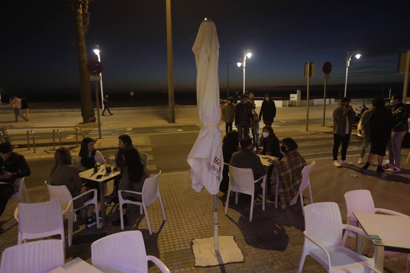 Ambiente en Cádiz capital. 