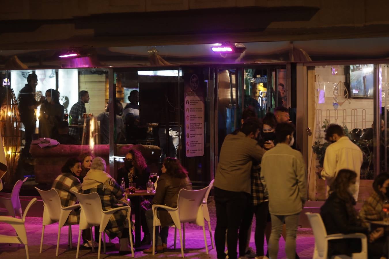 Ambiente en Cádiz capital. 