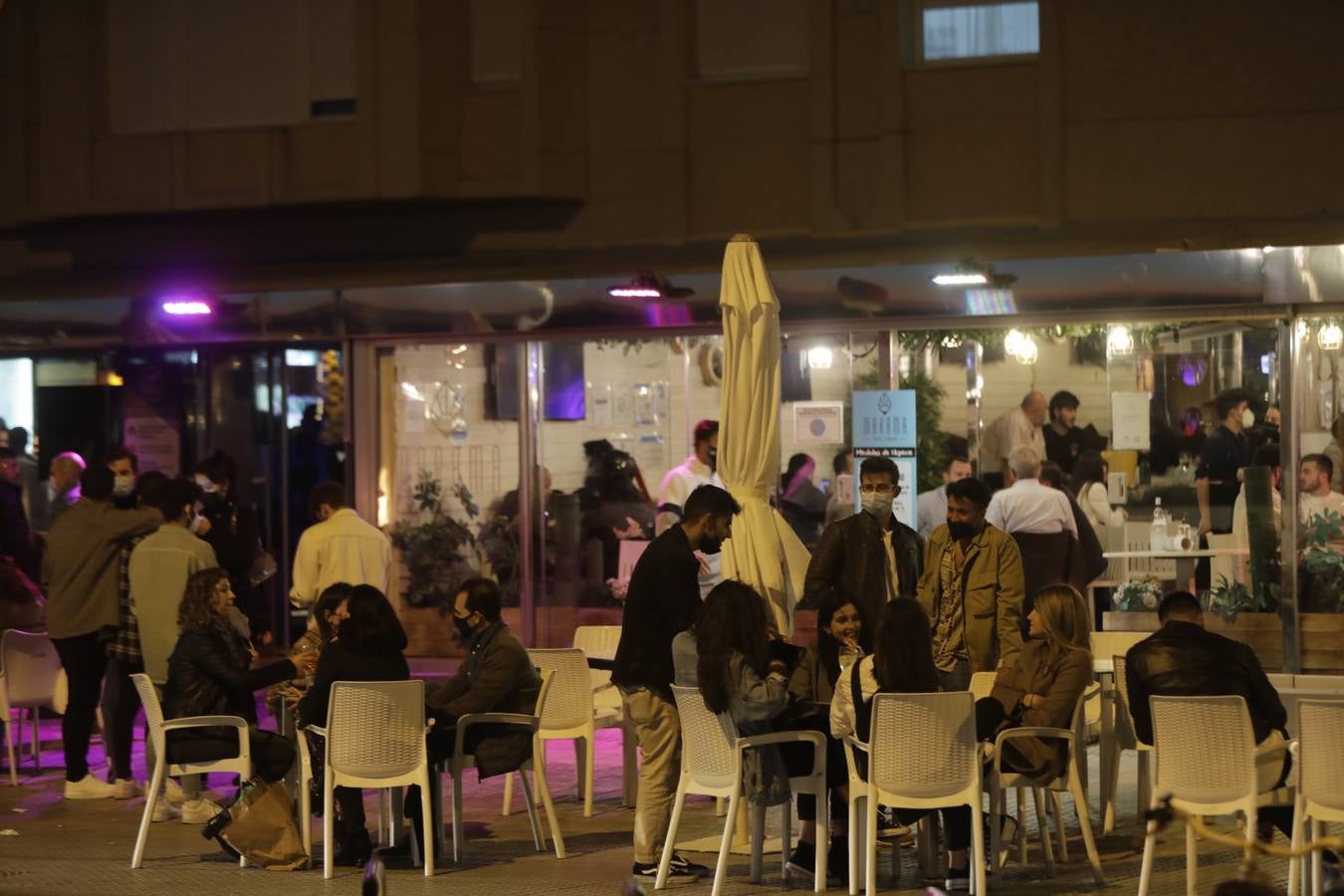 Ambiente en Cádiz capital. 