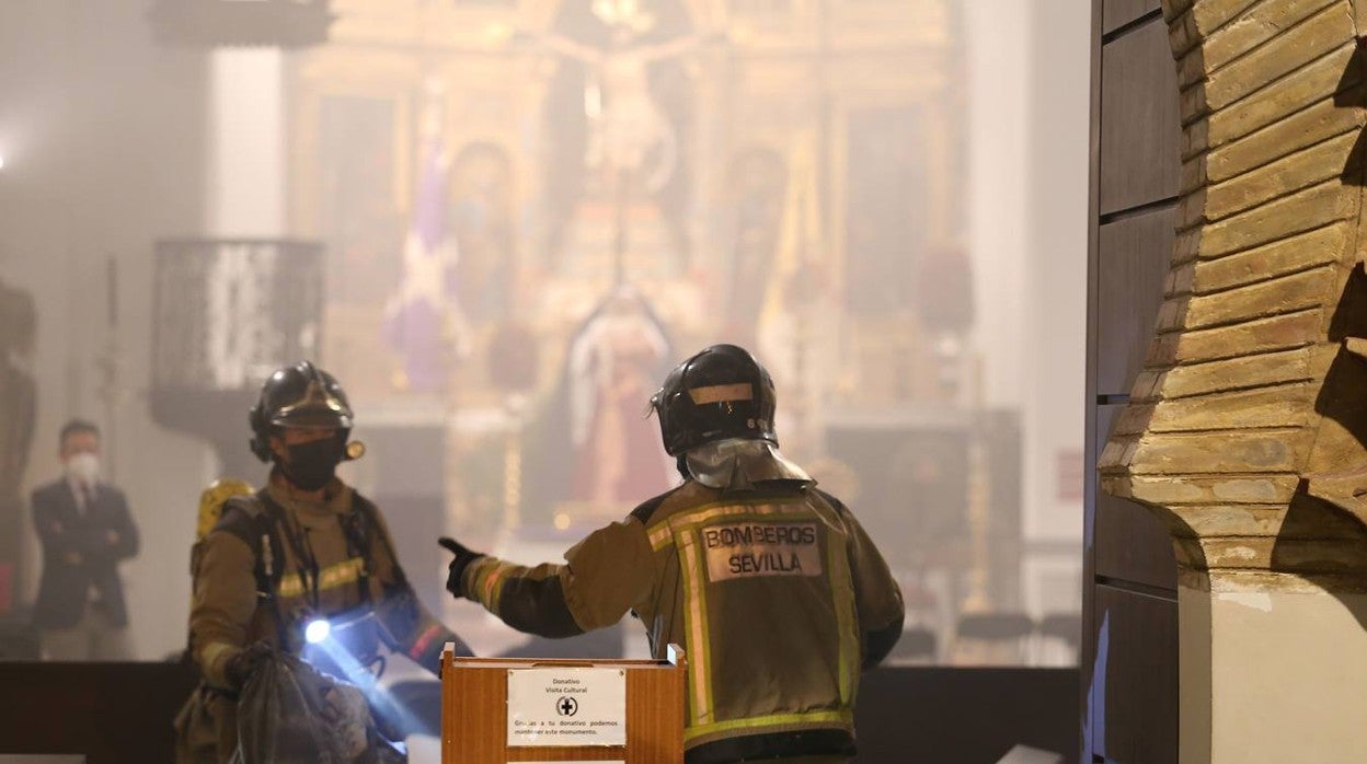 Las imágenes del conato de incendio en Santa Catalina