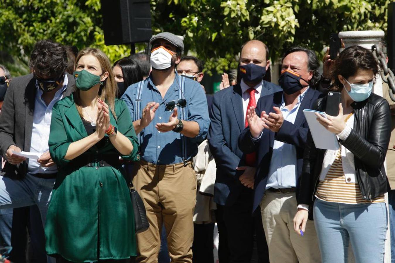 Acto de Vox en la Plaza Nueva de Sevilla