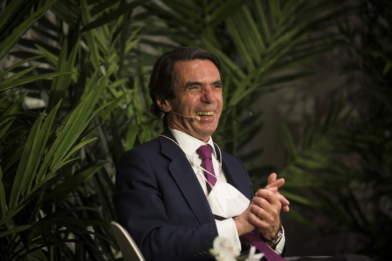 José María Aznar durante el Foro Vocento España-Chile. 