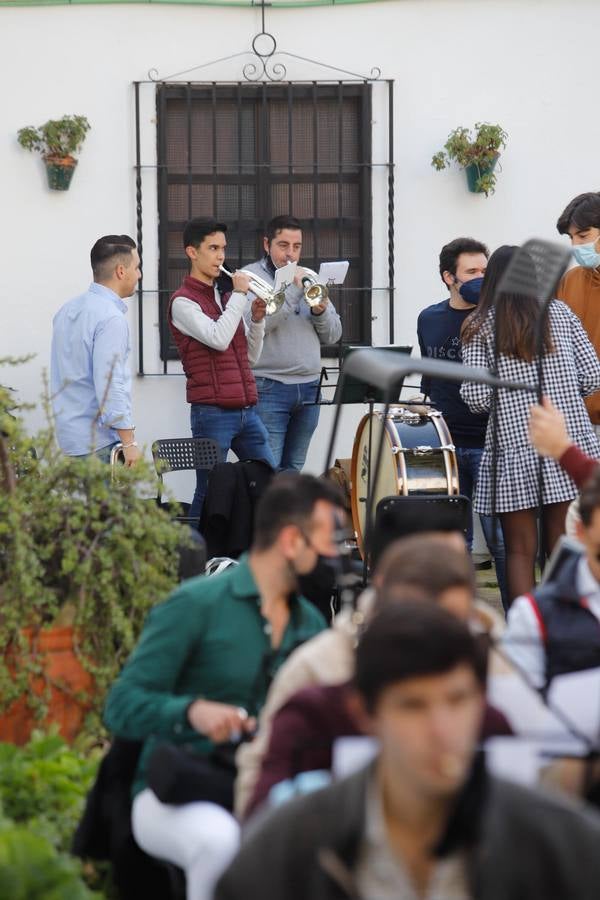 El ensayo de las bandas musicales cofrades en Córdoba, en imágenes