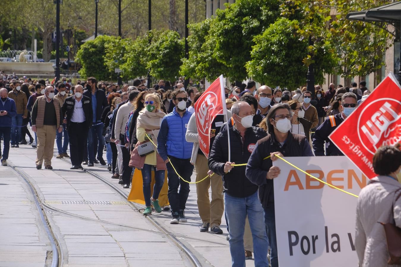 Fotogalería: Los trabajadores de Abengoa se movilizan por su empleo