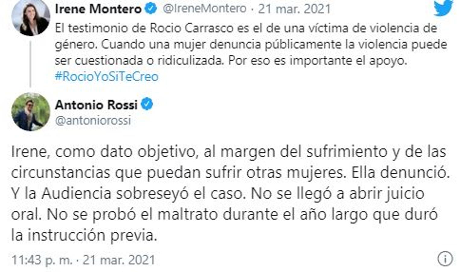 La respuesta de Antonio Rossi a los mensajes de la Ministra. 