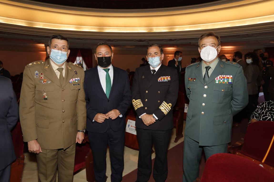 Coronel Echevarría, Ricardo Sánchez, Eugenio Díaz y Alfonso Rodríguez