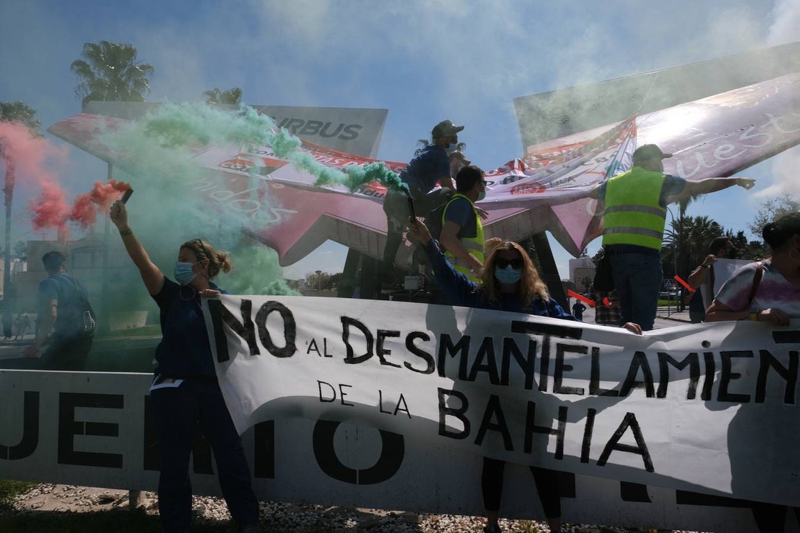FOTOS: Manifestación de Airbus Puerto Real