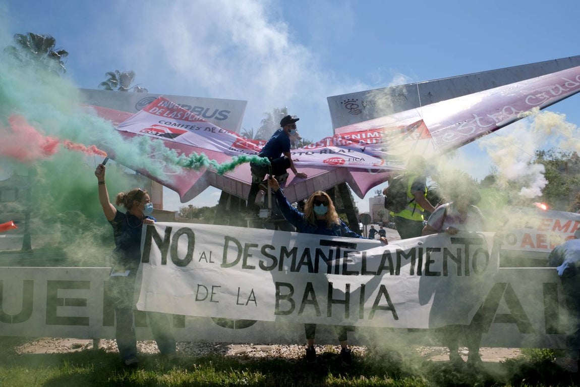 FOTOS: Manifestación de Airbus Puerto Real