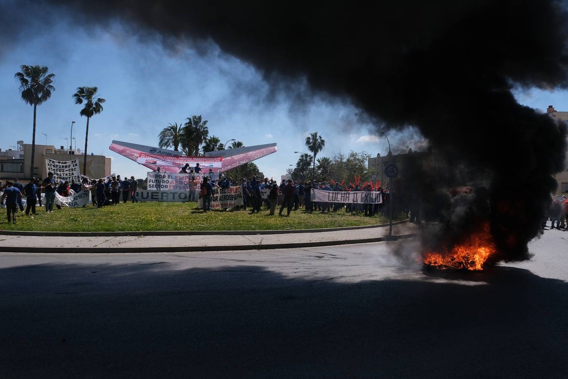 FOTOS: Manifestación de Airbus Puerto Real
