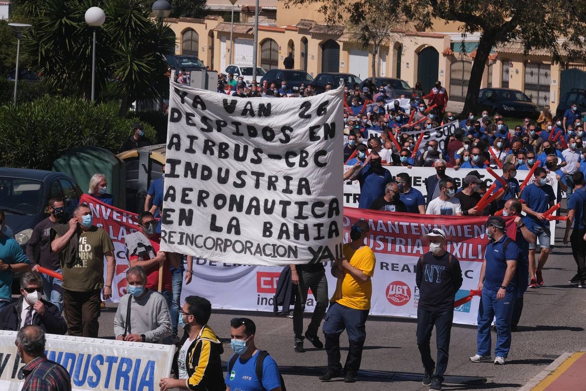 FOTOS: Manifestación de Airbus Puerto Real