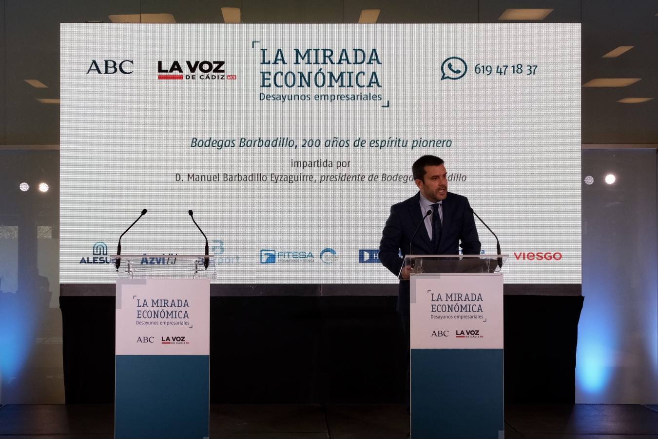 FOTOS: Conferencia &#039;Bodegas Barbadillo, 200 años de espíritu pionero&#039;, a cargo de Manuel Barbadillo Eyzaguirre