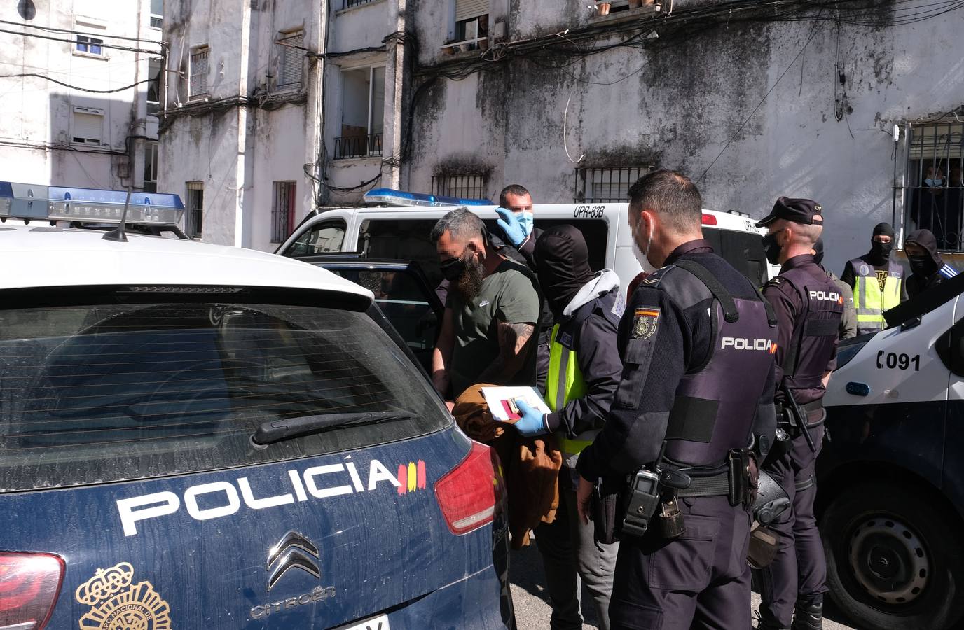 Operación antidroga en Los Milagros