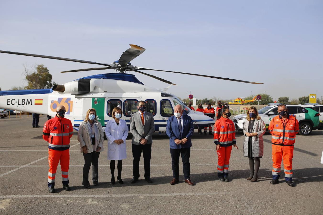 La presentación en Córdoba de los helicópteros del 061, en imágenes