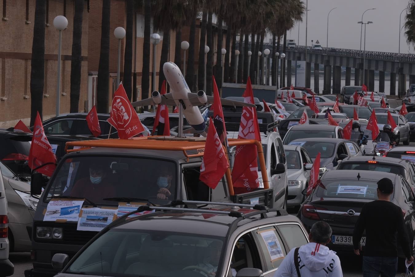 FOTOS: Airbus colapsa Cádiz con sus protestas