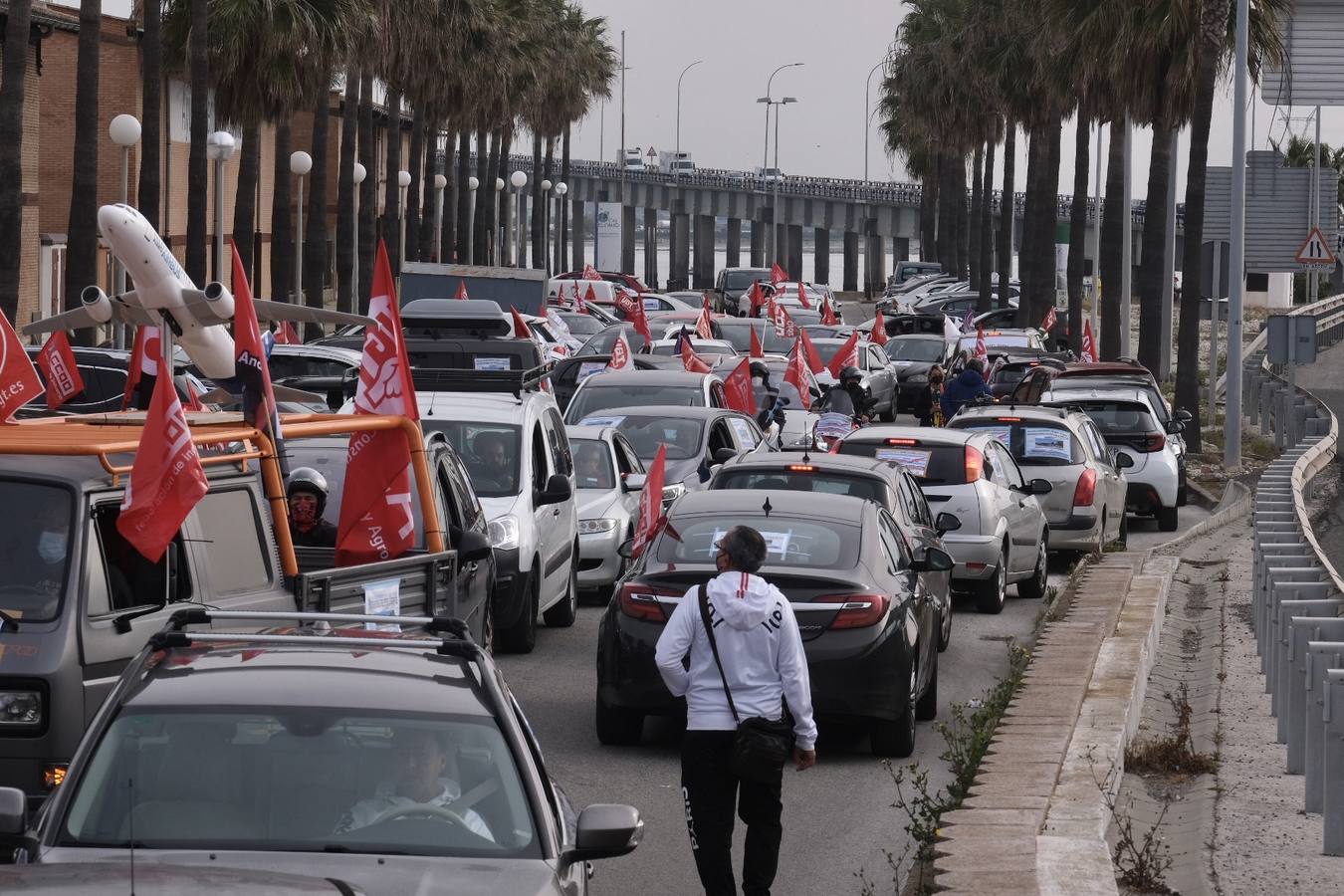 FOTOS: Airbus colapsa Cádiz con sus protestas