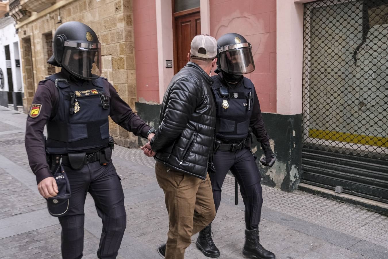 Operación contra el tráfico de drogas en La Viña