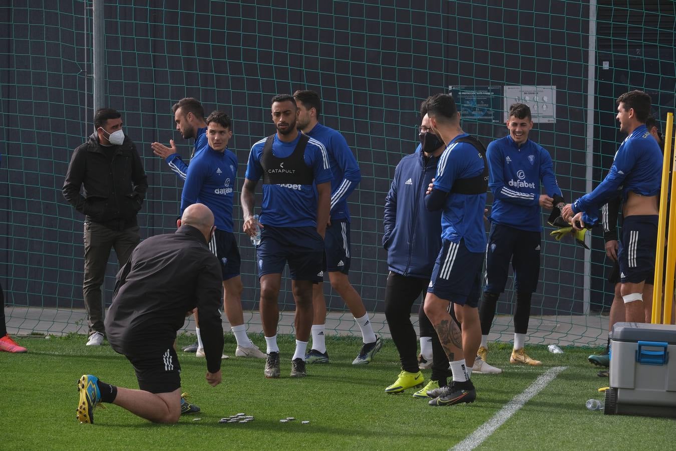 FOTOS: Akapo, la novedad en el entrenamiento del Cádiz CF