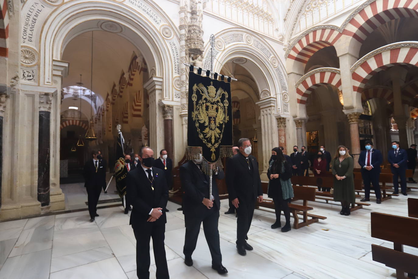 Semana Santa de Córdoba 2021 | Las imágenes del acto conjunto el Jueves Santo en la Catedral