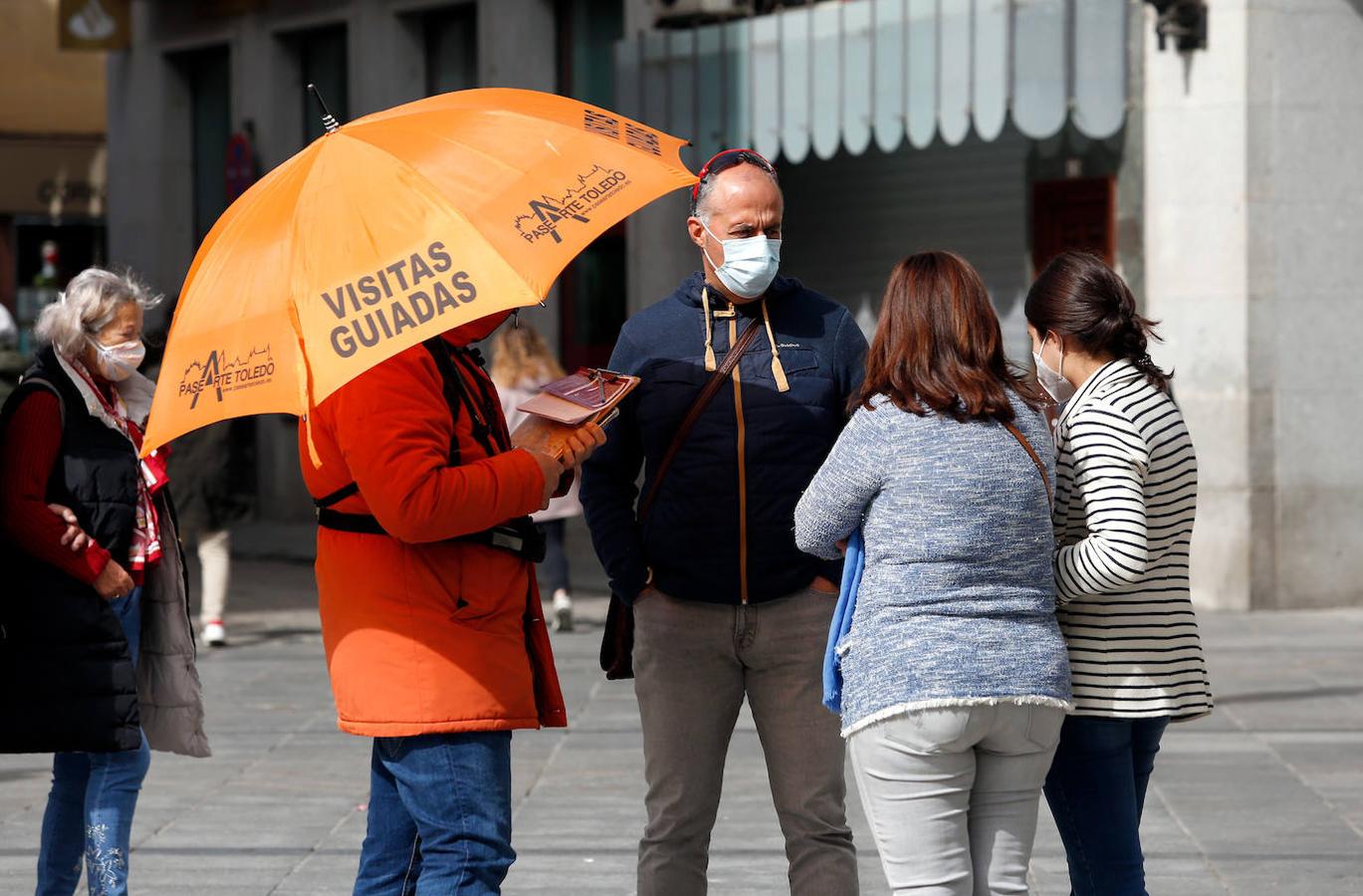 Goteo de turistas en Toledo en Semana Santa