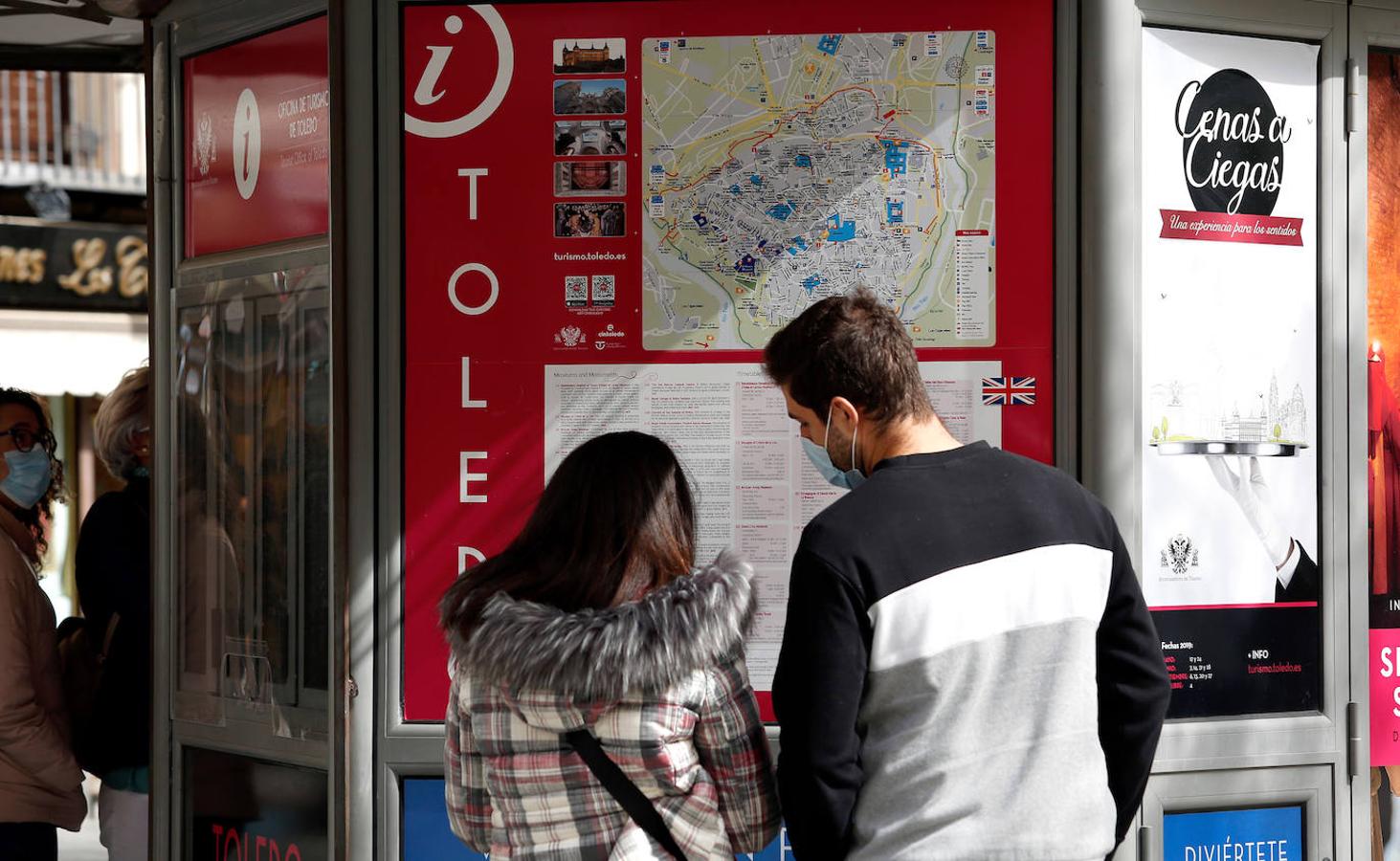 Goteo de turistas en Toledo en Semana Santa