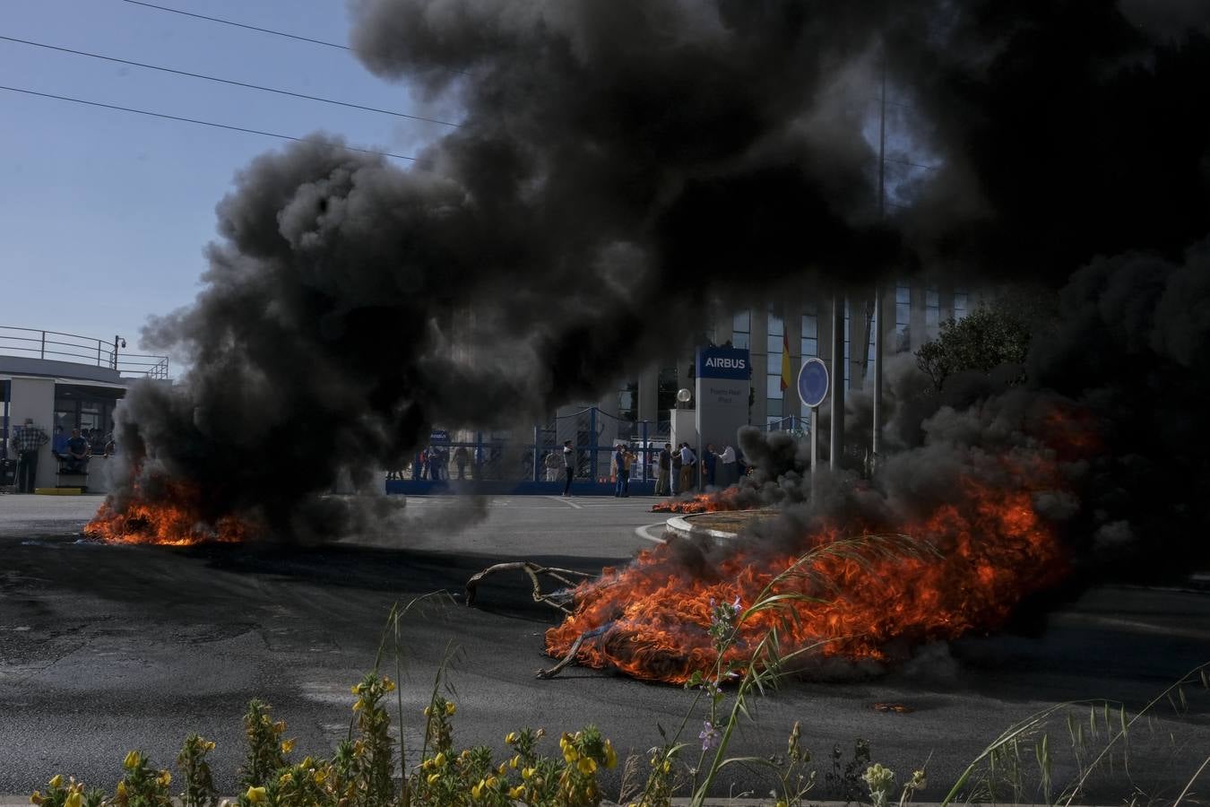 Fotos: nueva jornada de protestas en Airbus Puerto Real