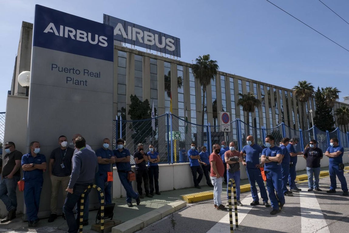 Fotos: nueva jornada de protestas en Airbus Puerto Real