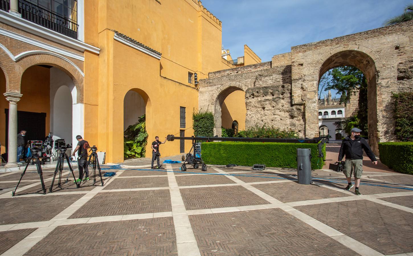 Grabación del programa MasterChef en los Reales Alcázares de Sevilla