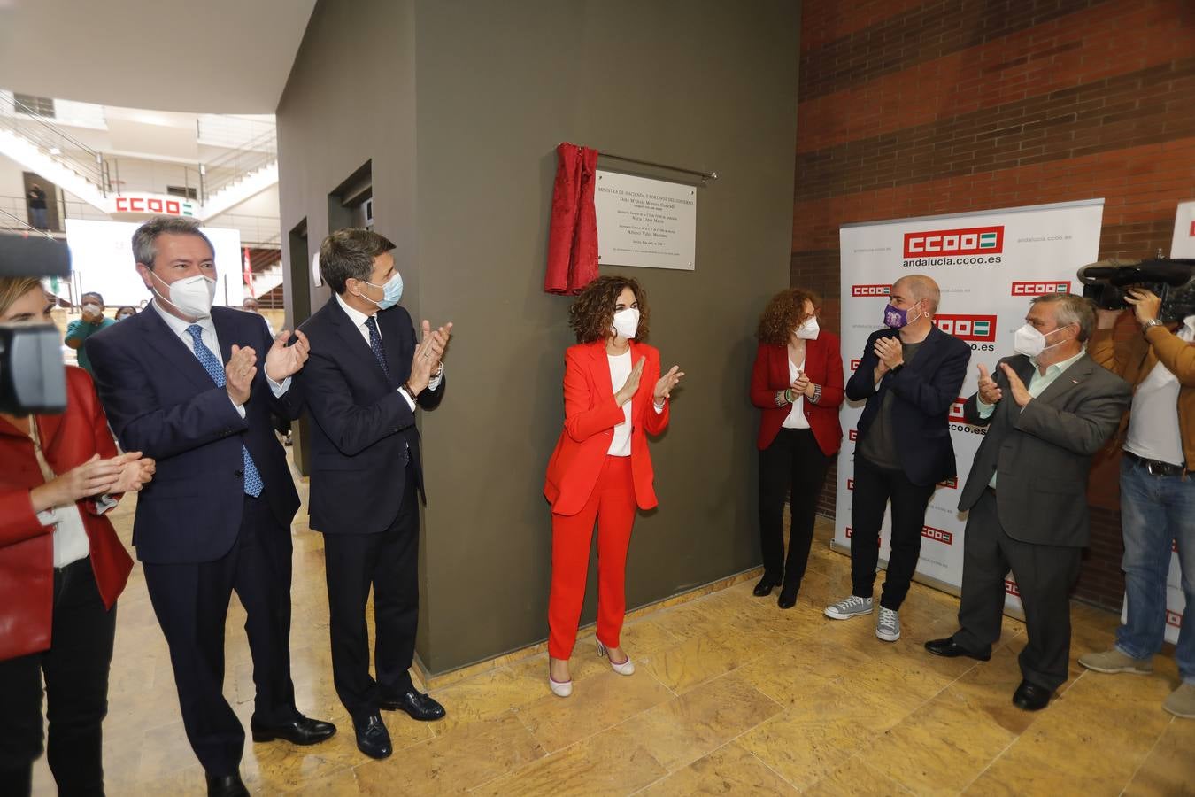 Inauguración de la nueva sede de CCOO en Sevilla