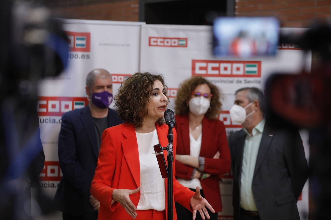 Inauguración de la nueva sede de CCOO en Sevilla