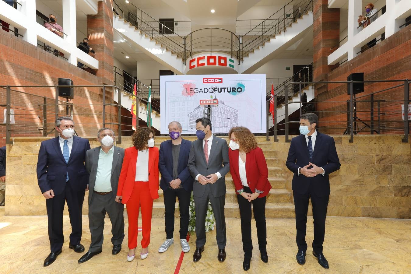 Inauguración de la nueva sede de CCOO en Sevilla