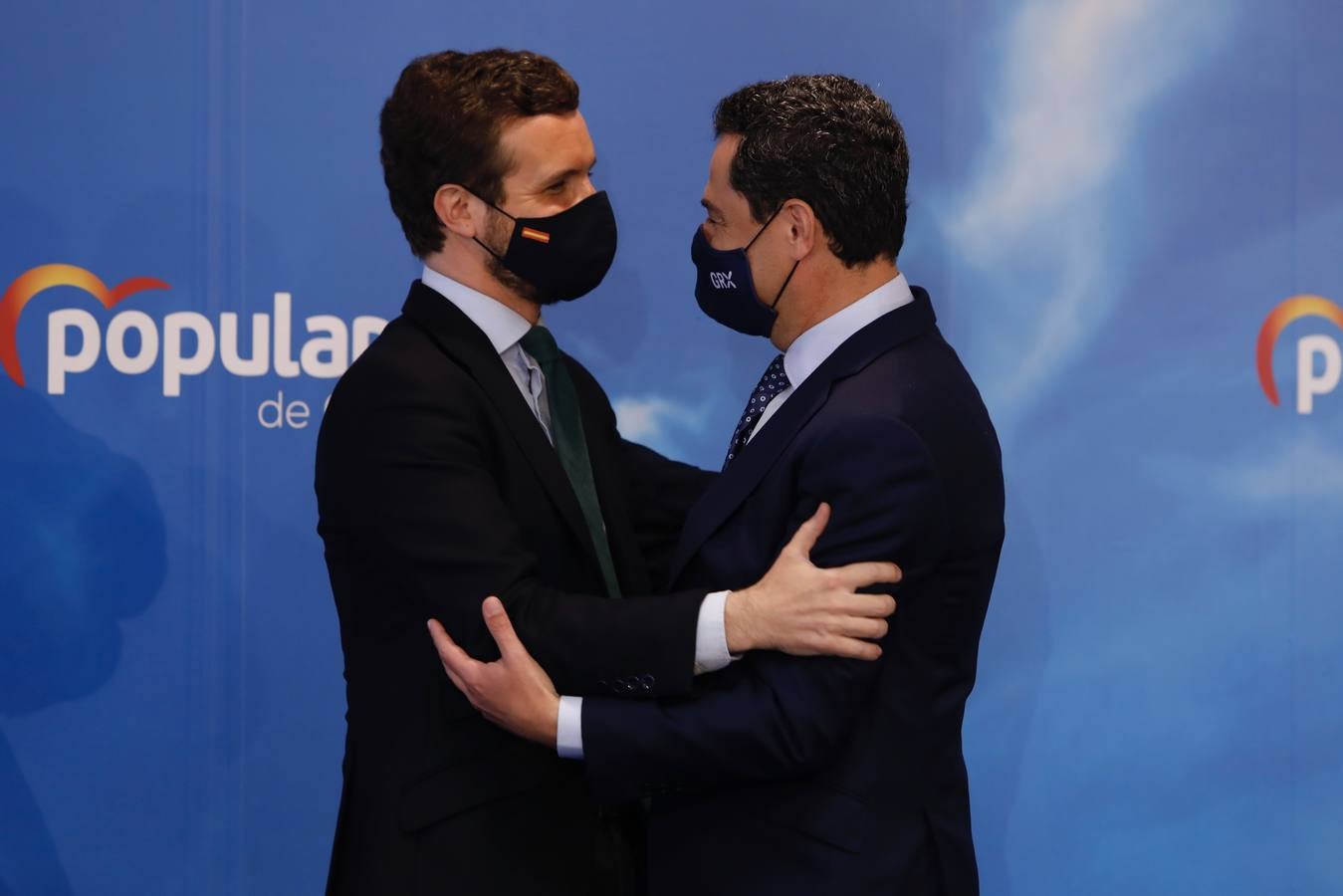 Encuentro en Granada de Juanma Moreno y Pablo Casado